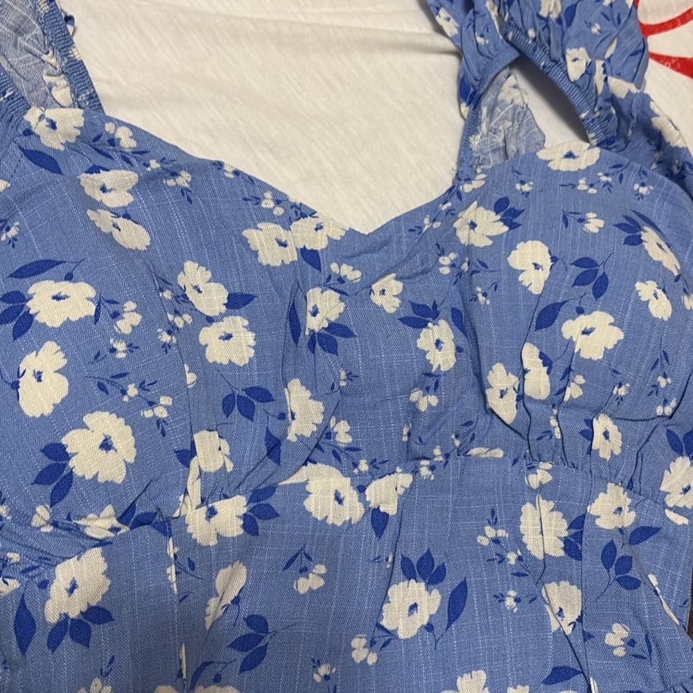 048 NWT Band of the Free Blue Floral Dress - Picture 6 of 9